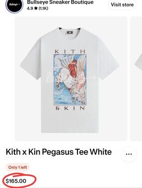 Kith & Kin White Graphic Pegasus T-Shirt
